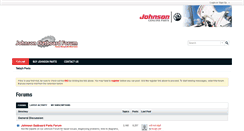 Desktop Screenshot of johnsonoutboardforum.com